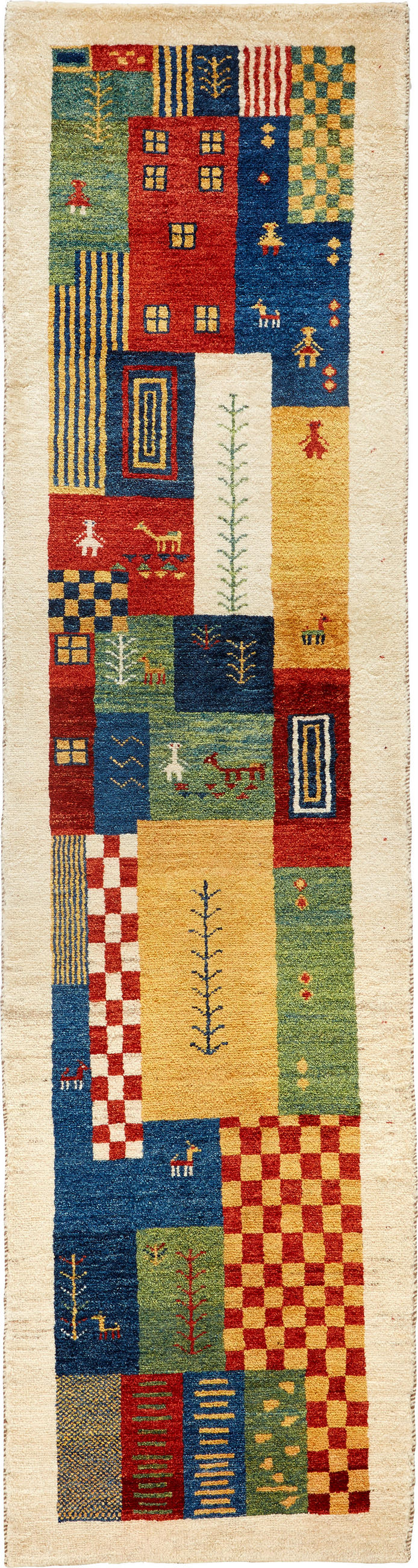 ORIENTALISK MATTA 80/300 cm Chrysopras Natur Nomad Life  - multicolor, Lifestyle, textil (80/300cm) - Cazaris