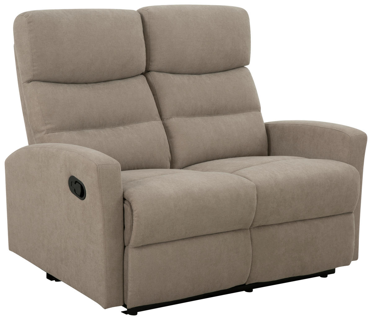 SITZGARNITUR Leinenoptik Taupe  - Taupe/Schwarz, KONVENTIONELL, Textil/Metall - P & B