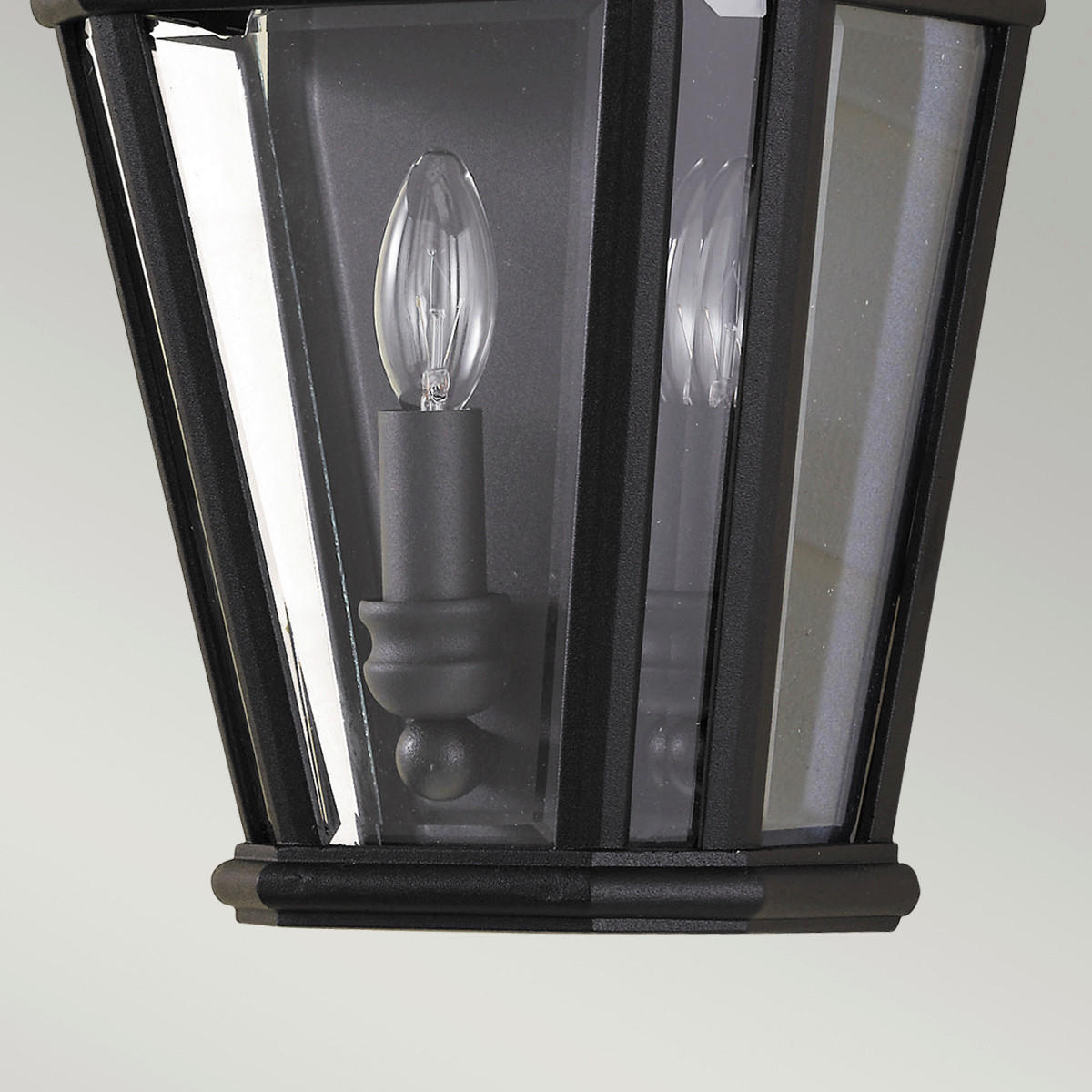 AUSSENWANDLEUCHTE - Schwarz, Konventionell, Glas/Metall (24.1/40.6 /15.2cm) - Elstead Lighting