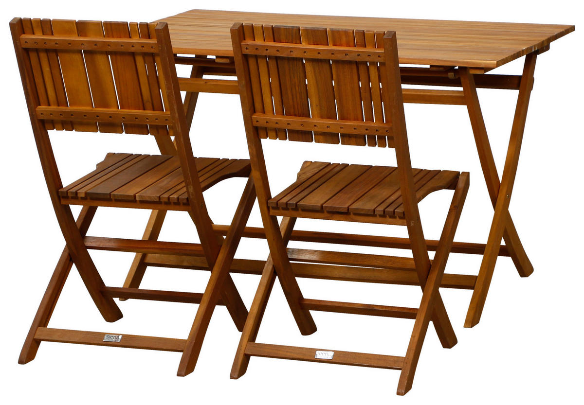 GARTENTISCHGRUPPE  - Akaziefarben, KONVENTIONELL, Holz - Siena Garden