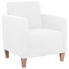 SESSEL in Velours Creme  - Creme/Naturfarben, Design, Holz/Textil (71/81/70cm) - Max Winzer