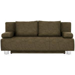 SCHLAFSOFA  in Flachgewebe Grün  - Chromfarben/Grün, Design, Textil/Metall (197/88/89cm) - Xora
