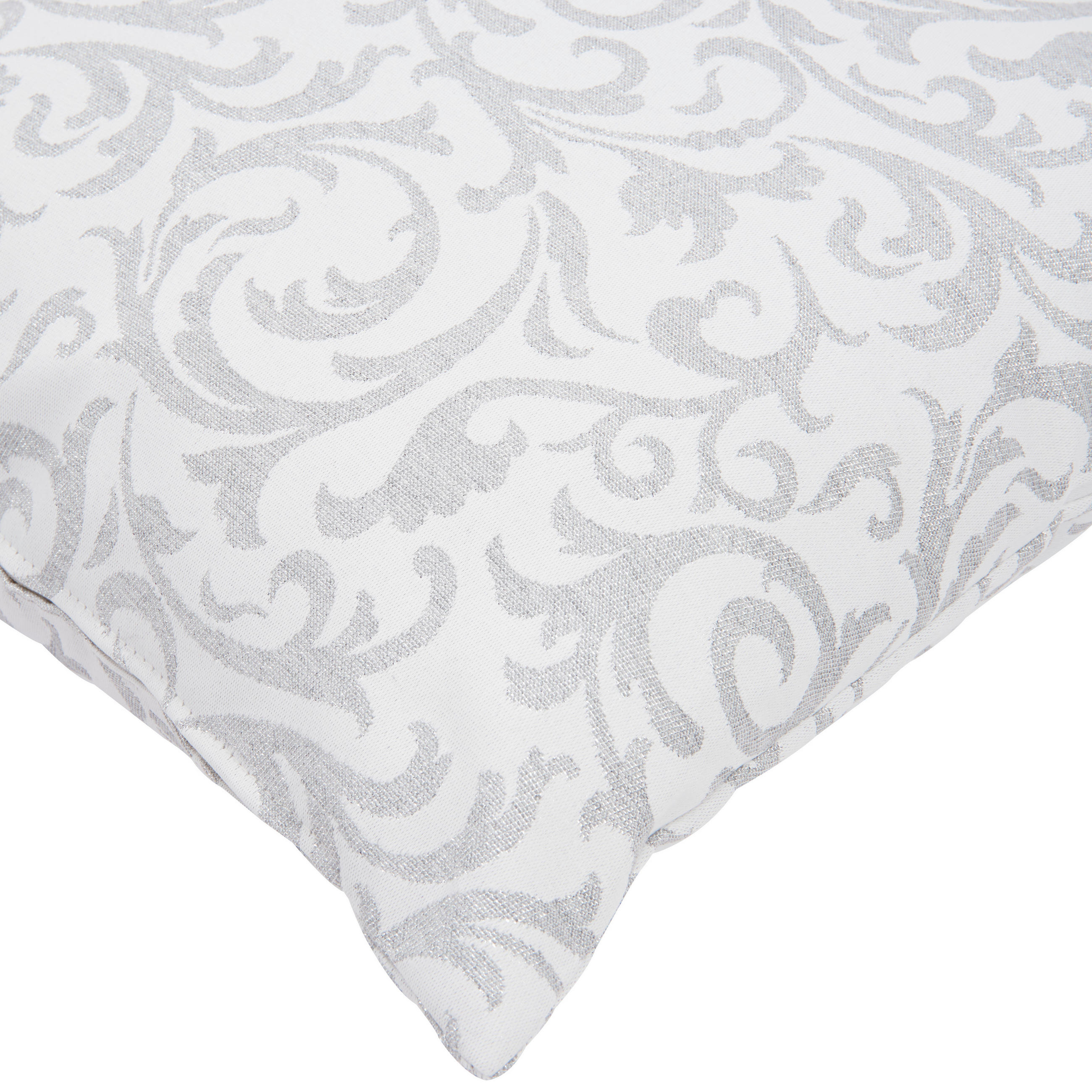 KISSENHÜLLE 40/40 cm  - Silberfarben, KONVENTIONELL, Textil (40/40cm) - X-Mas