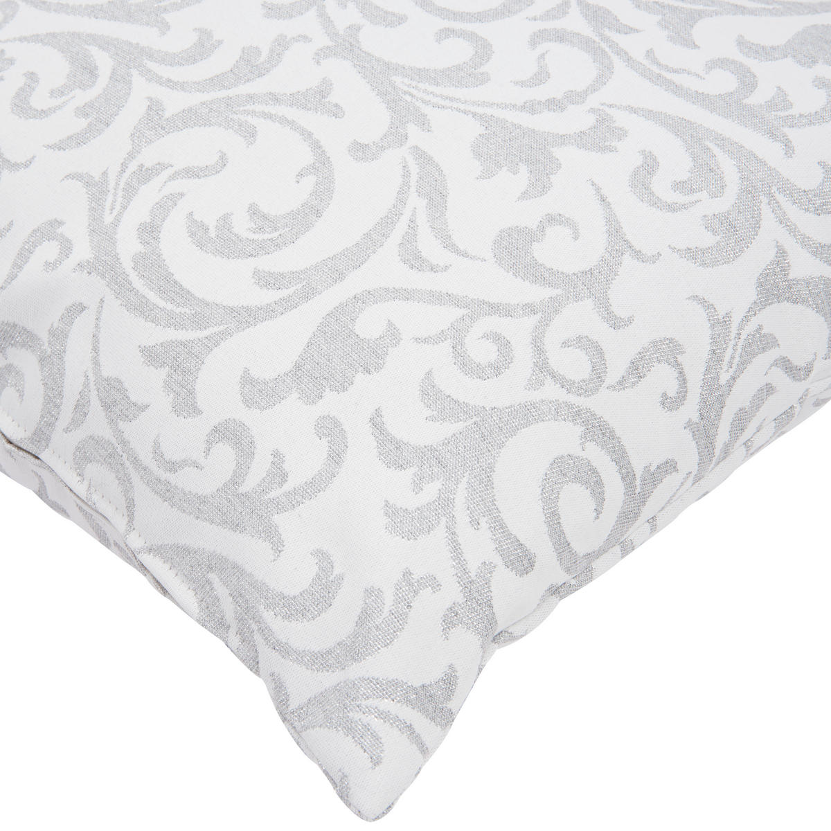 KISSENHÜLLE 40/40 cm  - Silberfarben, KONVENTIONELL, Textil (40/40cm) - X-Mas