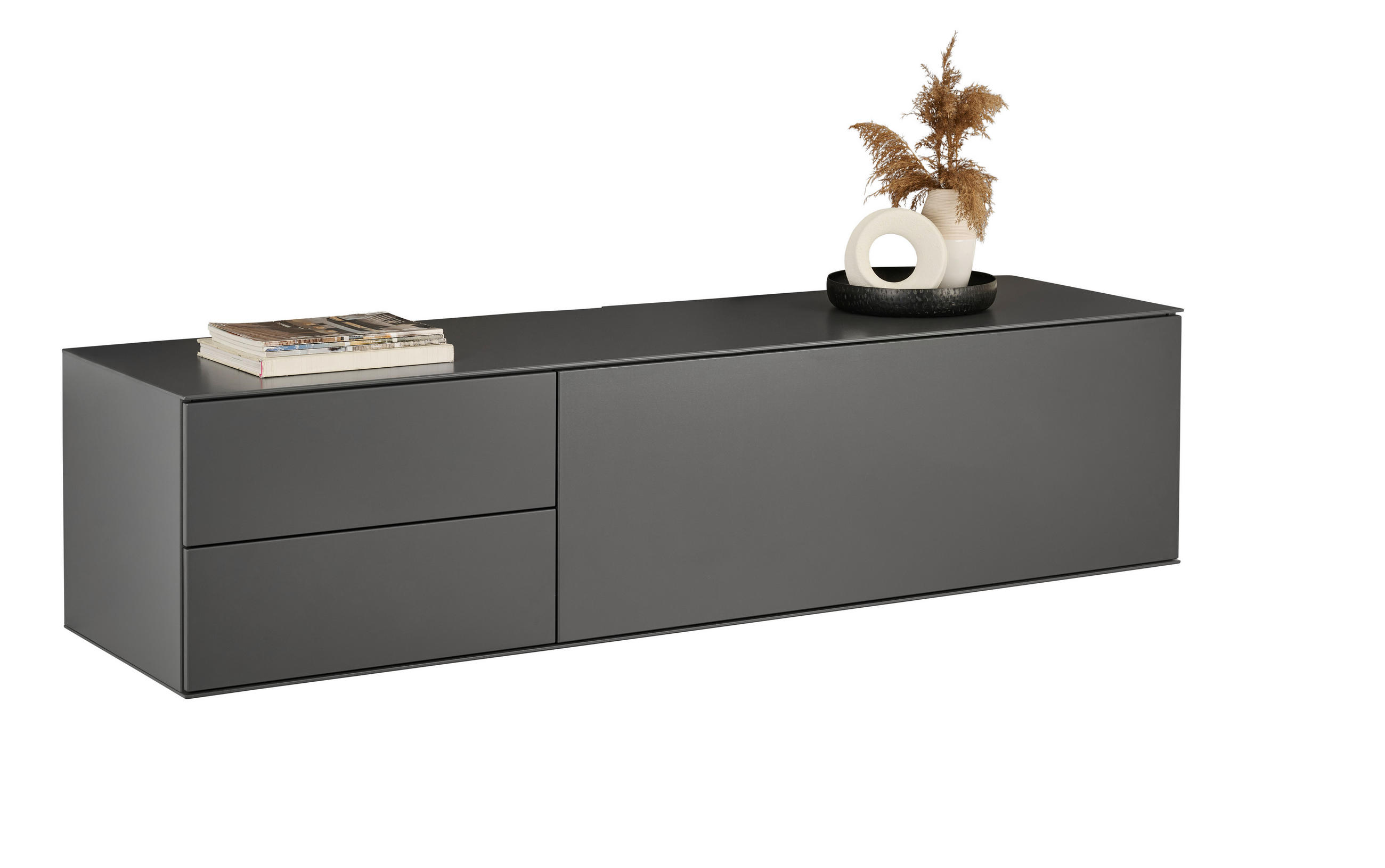 LOWBOARD  in 181/44/50 cm  - Anthrazit, Design, Holzwerkstoff (181/44/50cm) - Dieter Knoll