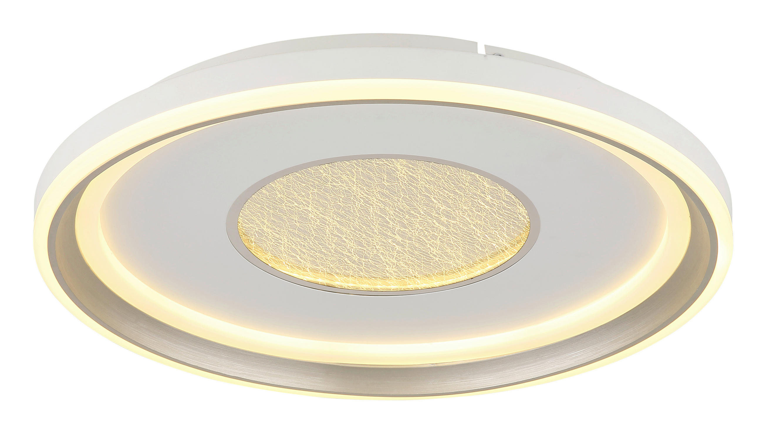 STROPNA LED-SVETILKA  EILA //2700-6000 K/230 V/ - barve šampanjca/bela, Design, kovina/umetna masa (48/7,5cm) - Globo