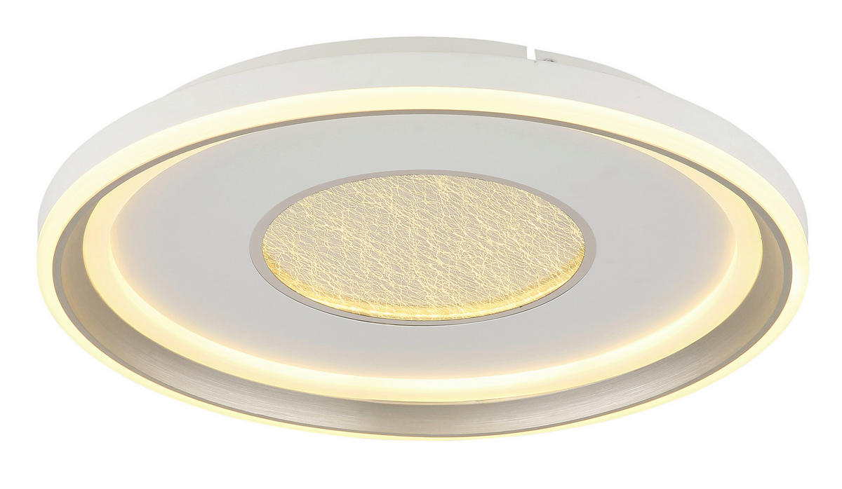 STROPNA LED-SVETILKA  EILA //2700-6000 K/230 V/ - barve šampanjca/bela, Design, kovina/umetna masa (48/7,5cm) - Globo