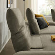 ECKSOFA  in Chenille Taupe  170-195/280 cm  - Taupe/Schwarz, Design, Textil/Metall (170-195/280cm) - Dieter Knoll