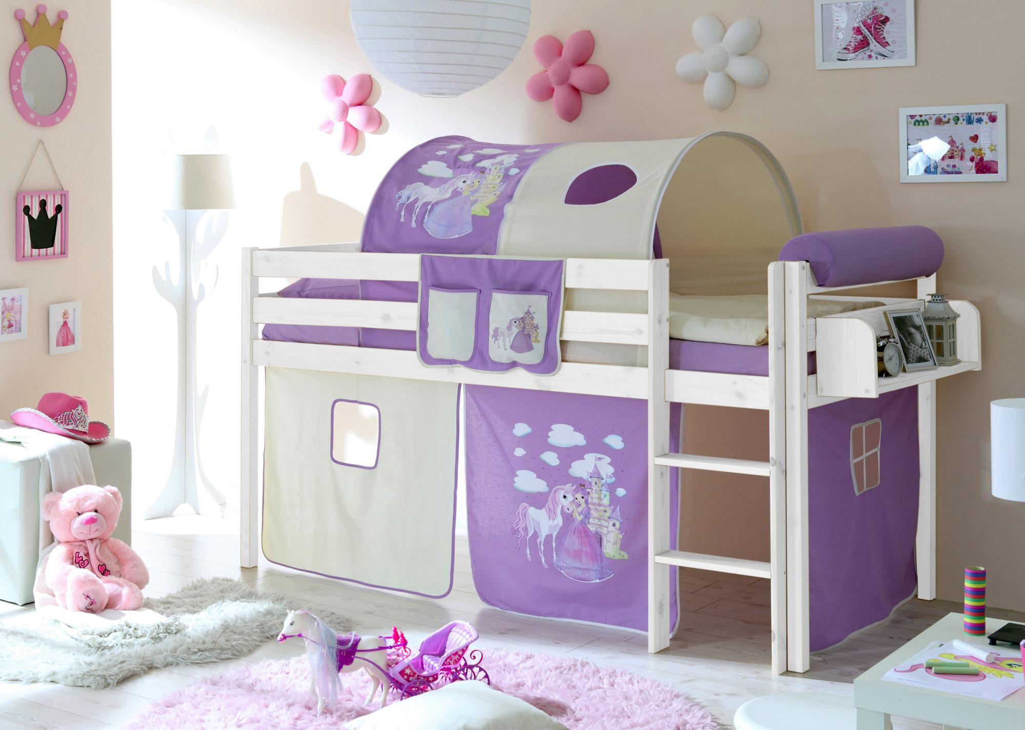 Weisses Kinder Spielbett Mit Vorhang Shoppen