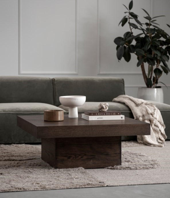 SOFFBORD i trä 100/100/40 cm  - brun, Design, trä (100/100/40cm) - Niels Andersson