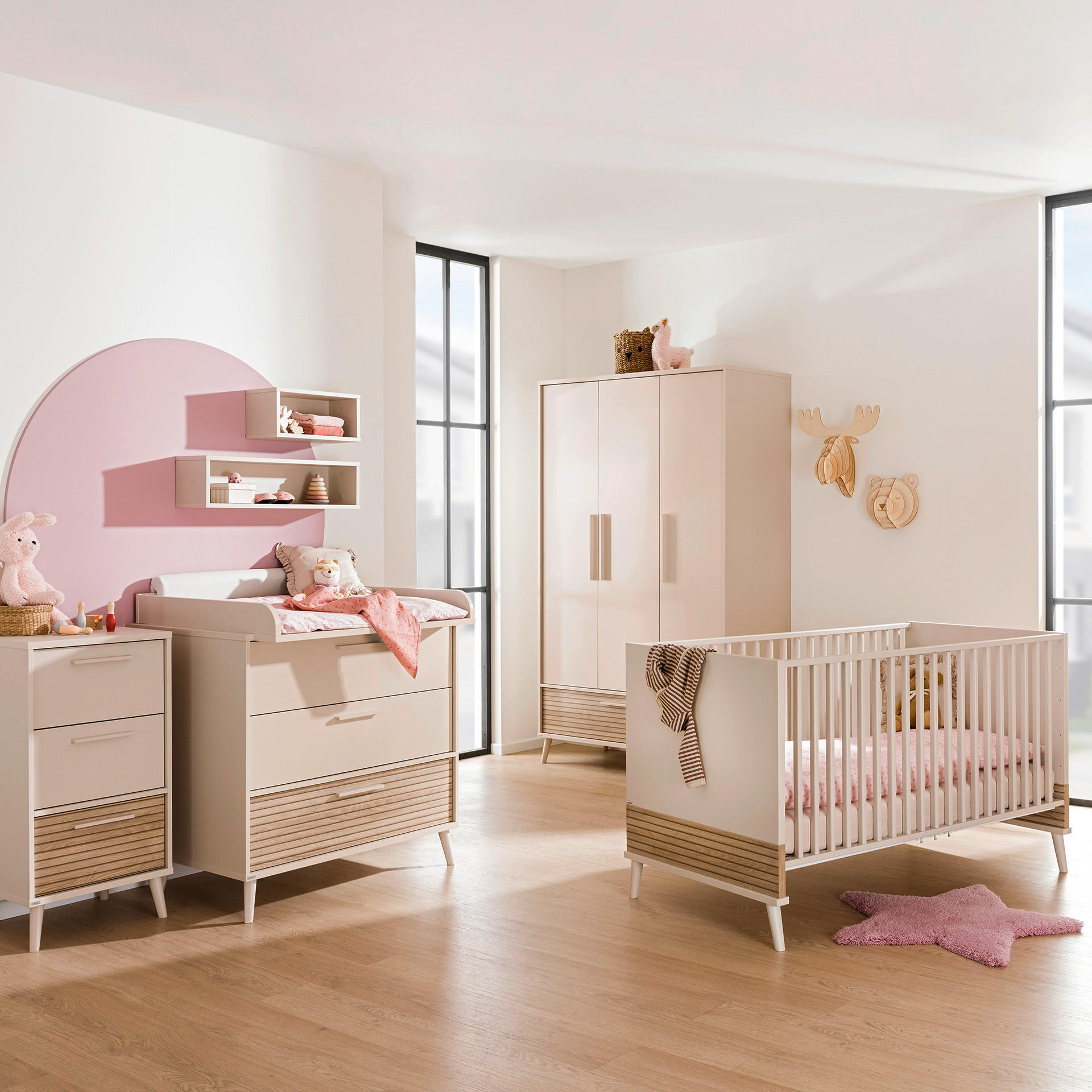 GITTERBETT Eefje 146,8/76,3 cm  - Beige, Basics, Holzwerkstoff (146,8/76,3cm) - Paidi