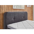 BOXSPRINGBETT 120/200 cm  in Grau  - Schwarz/Grau, KONVENTIONELL, Kunststoff/Textil (120/200cm) - Carryhome