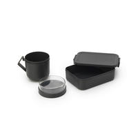 PAUSENSET - Dunkelgrau, Basics, Kunststoff (30.5/13/13.5cm) - Brabantia