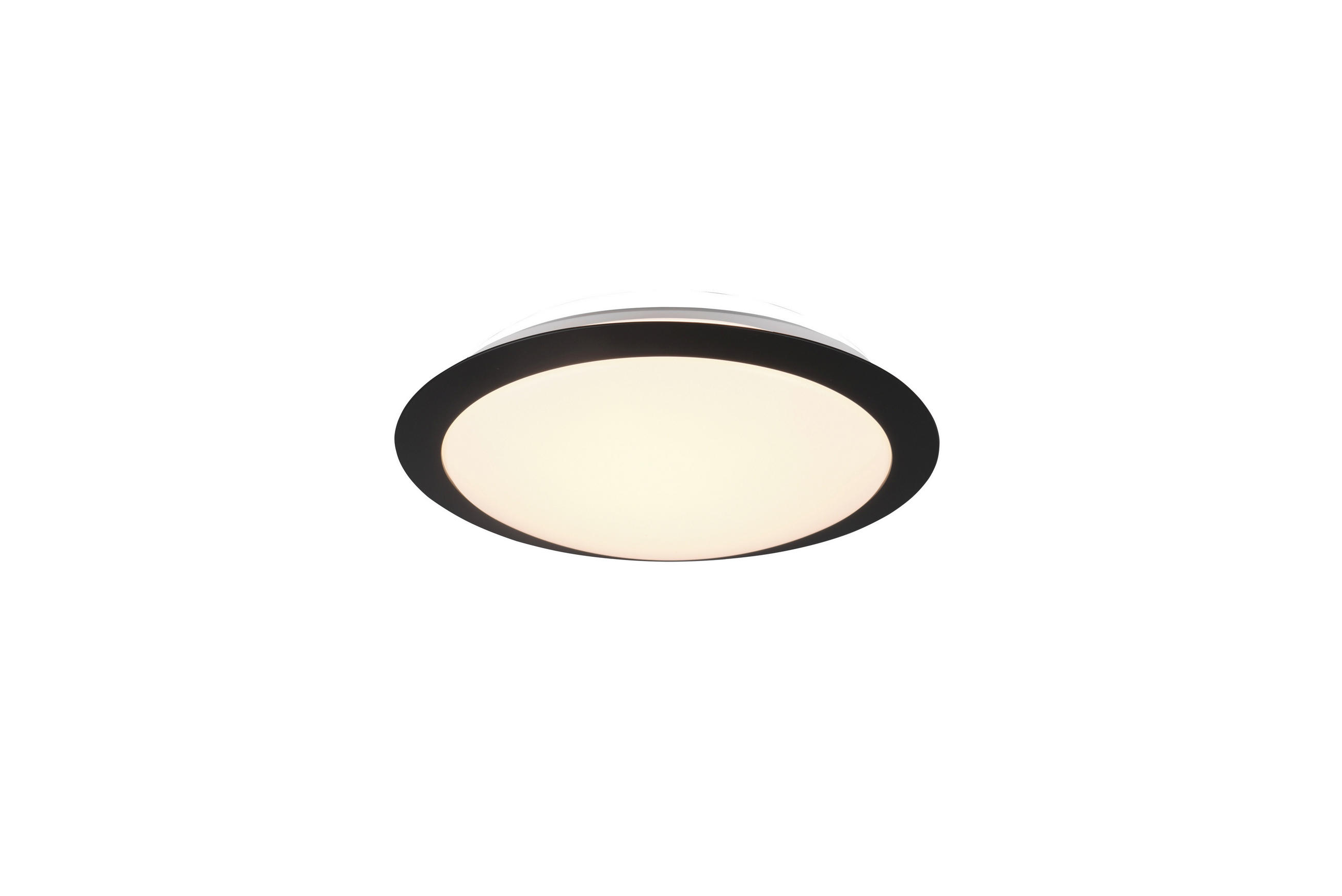 LED-DECKENLEUCHTE 29/8 cm   - Schwarz/Weiß, Basics, Kunststoff (29/8cm) - Trio Leuchten