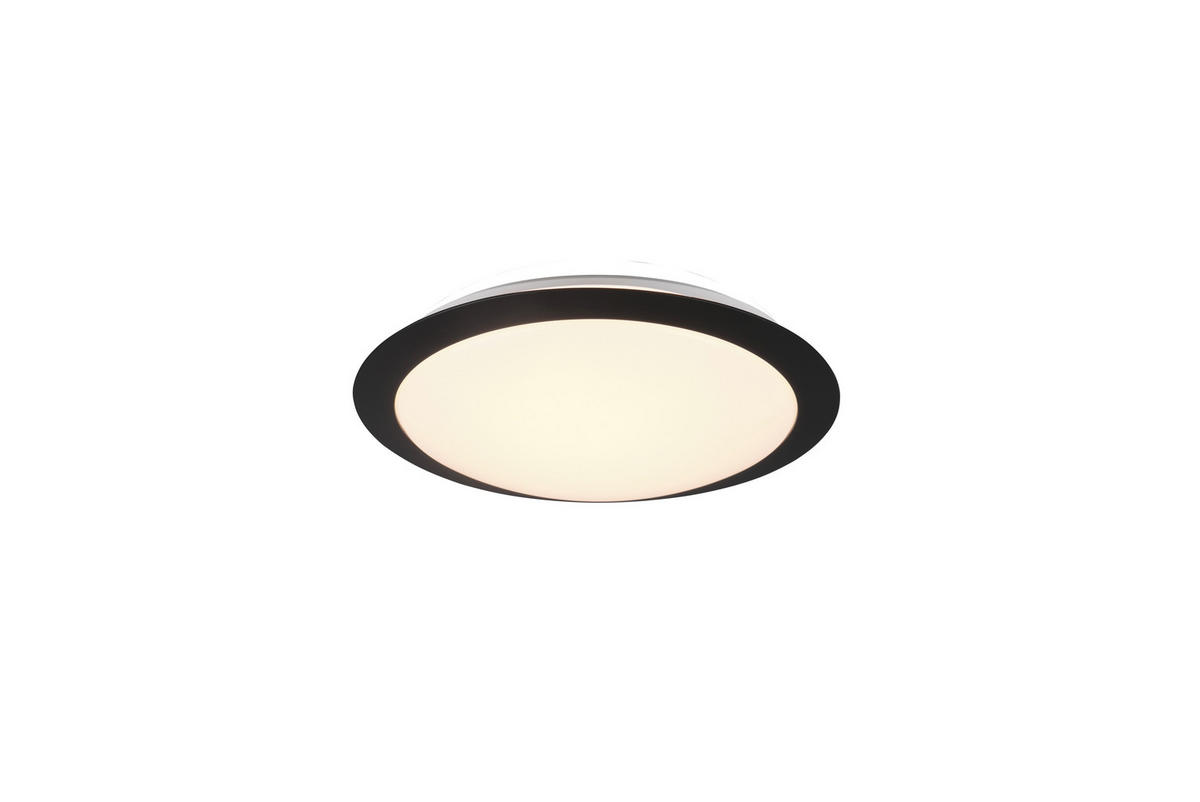 LED-DECKENLEUCHTE 29/8 cm   - Schwarz/Weiß, Basics, Kunststoff (29/8cm) - Trio Leuchten