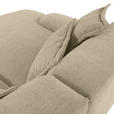 ECKSOFA  in Flachgewebe Beige  174/274 cm  - Beige/Schwarz, KONVENTIONELL, Kunststoff/Textil (174/274cm) - Carryhome