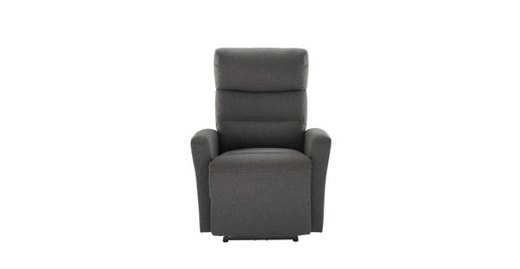 FERNSEHSESSEL in Metall, Textil Anthrazit - Anthrazit/Weiß, KONVENTIONELL, Textil/Metall (76/87-102/93-156cm) - Carryhome