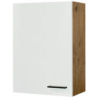 KÜCHENOBERSCHRANK 60/89/32 cm  in Magnolie, Eichefarben  - Eichefarben/Magnolie, KONVENTIONELL, Holzwerkstoff/Metall (60/89/32cm) - FlexWell