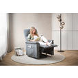 RELAXSESSEL Webstoff Relaxfunktion    - Schwarz/Grau, KONVENTIONELL, Kunststoff/Textil (78/110/93cm) - Cantus