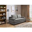 SCHLAFSOFA  in Struktur Dunkelgrau  - Dunkelgrau/Schwarz, KONVENTIONELL, Kunststoff/Textil (195/93/83cm) - Carryhome