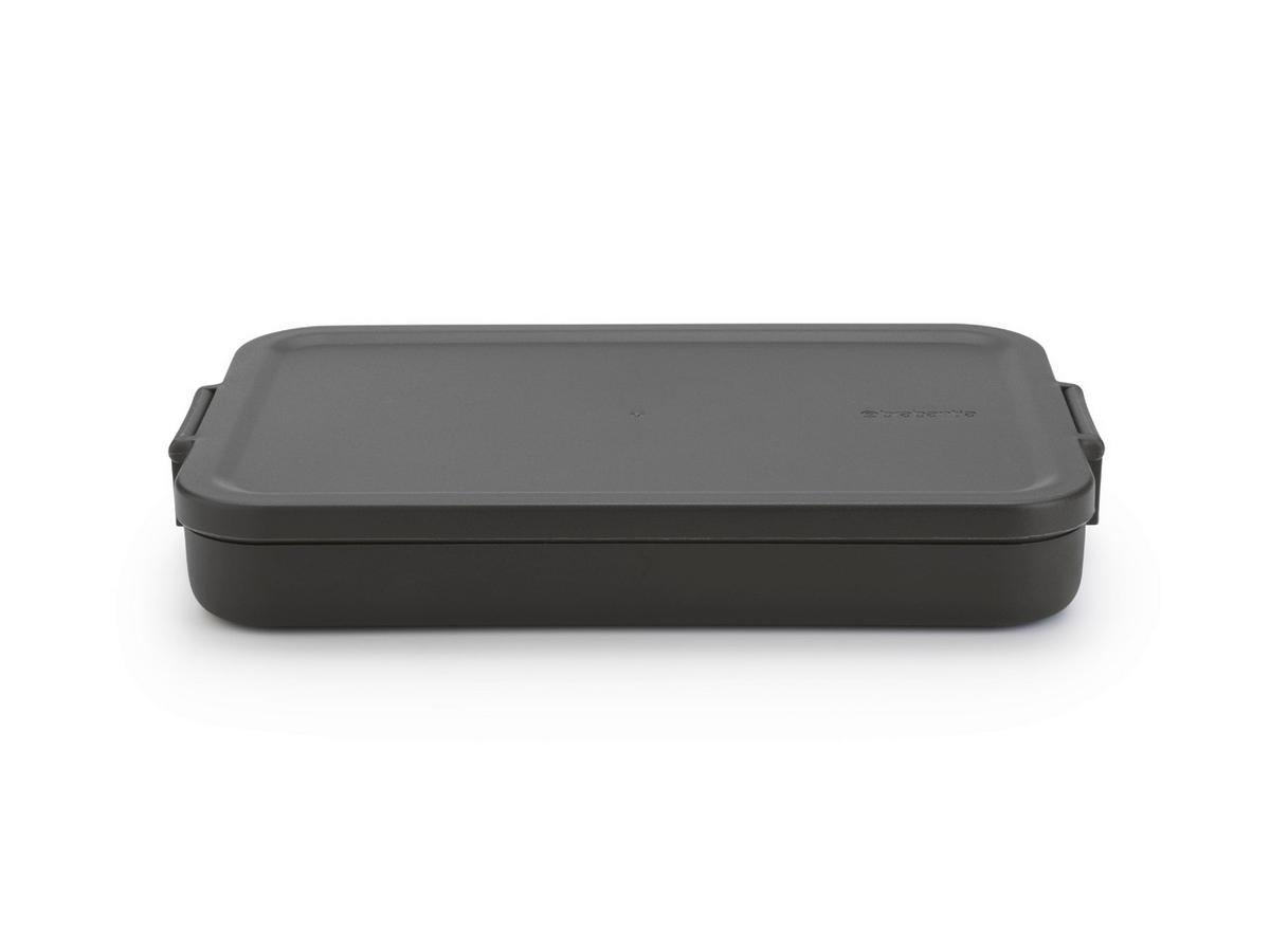 KRABIČKA NA OBĚD plast   - tmavě šedá, Basics, plast (25.5/3.7/16.6cm) - Brabantia