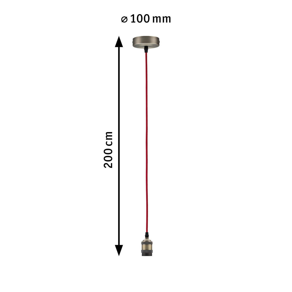 SCHNURPENDEL 10,0/200 cm   - Basics (10,0/200cm) - Paulmann