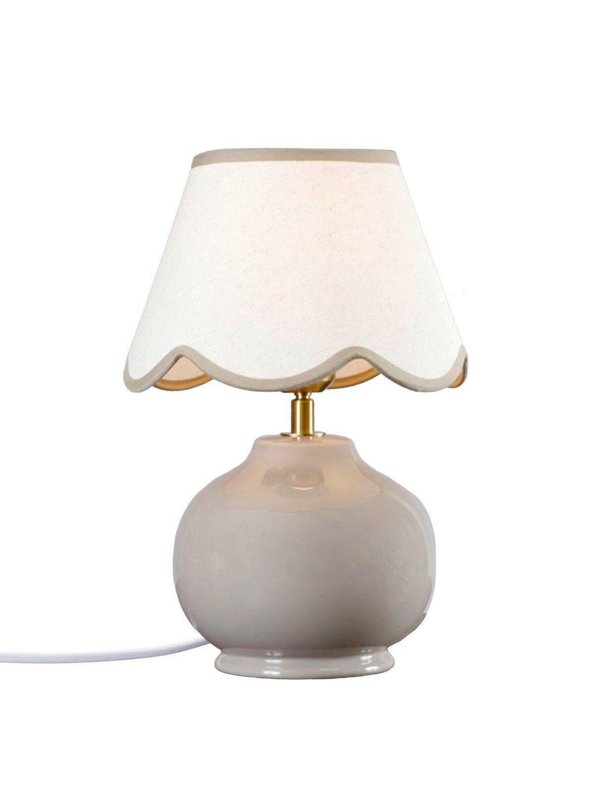 TISCHLEUCHTE 23/34 cm   - Beige, LIFESTYLE, Keramik (23/34cm)