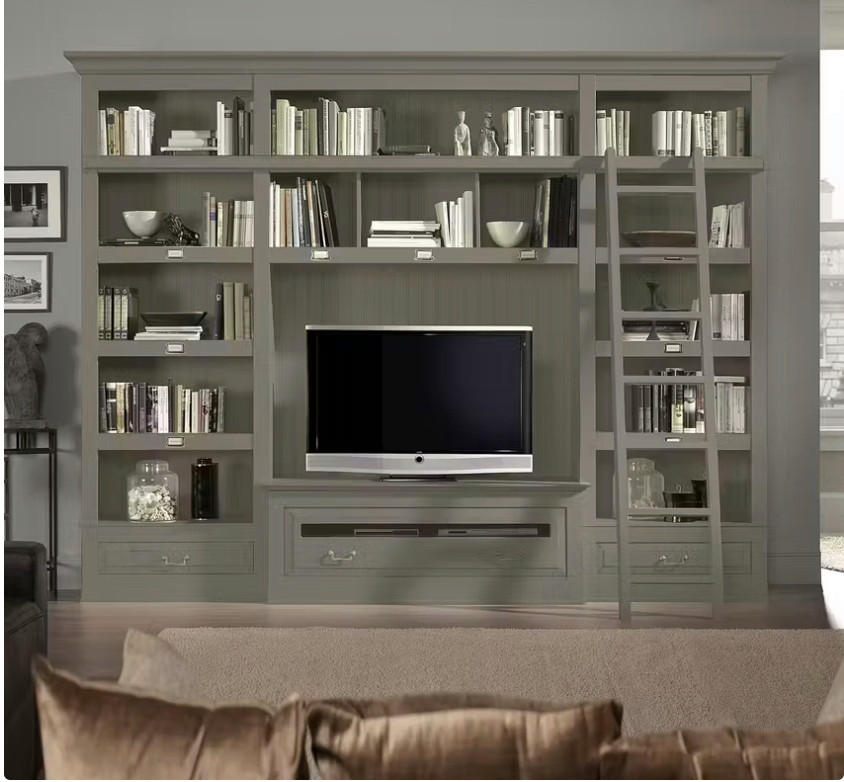 WOHNWAND UrbanClass 3-teilig  in Grau  311/238,5/52-46,5 cm  - Bronzefarben/Grau, LIFESTYLE, Holz/Metall (311/238,5/52-46,5cm) - Livetastic