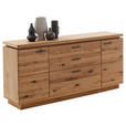 SIDEBOARD Eichefarben  180/84/44 cm  - Eichefarben/Anthrazit, Natur, Holz/Holzwerkstoff (180/84/44cm) - Linea Natura