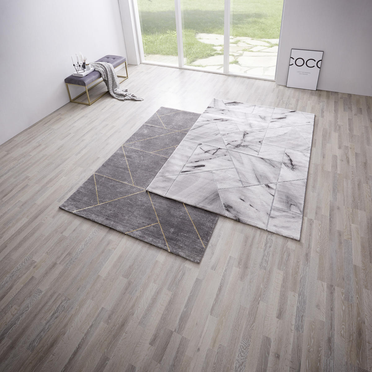 TKANI TEPIH  siva     - siva, Dizajnerski, tekstil (160/230cm) - Novel