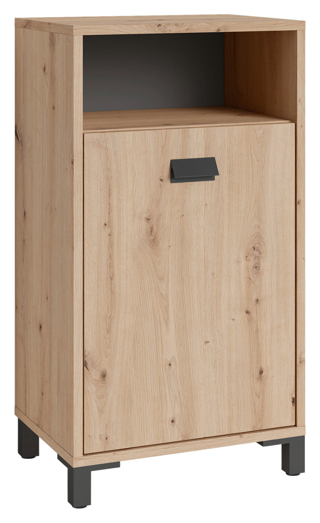 UNTERSCHRANK 42/77,5/31 cm - Anthrazit/Schwarz, MODERN, Holzwerkstoff/Kunststoff (42/77,5/31cm) - MID.YOU