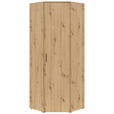 ECKSCHRANK 101/195/79 cm  - Schwarz/Eiche Artisan, MODERN, Holzwerkstoff/Kunststoff (101/195/79cm) - Carryhome