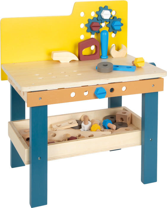 KINDERWERKBANK - Multicolor, Basics, Holz (40/47/26cm) - small foot