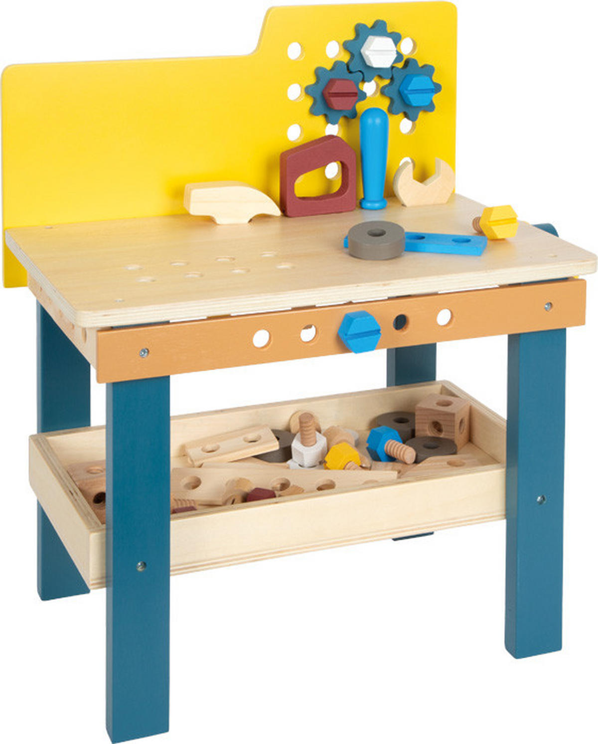 KINDERWERKBANK - Multicolor, Basics, Holz (40/47/26cm) - small foot