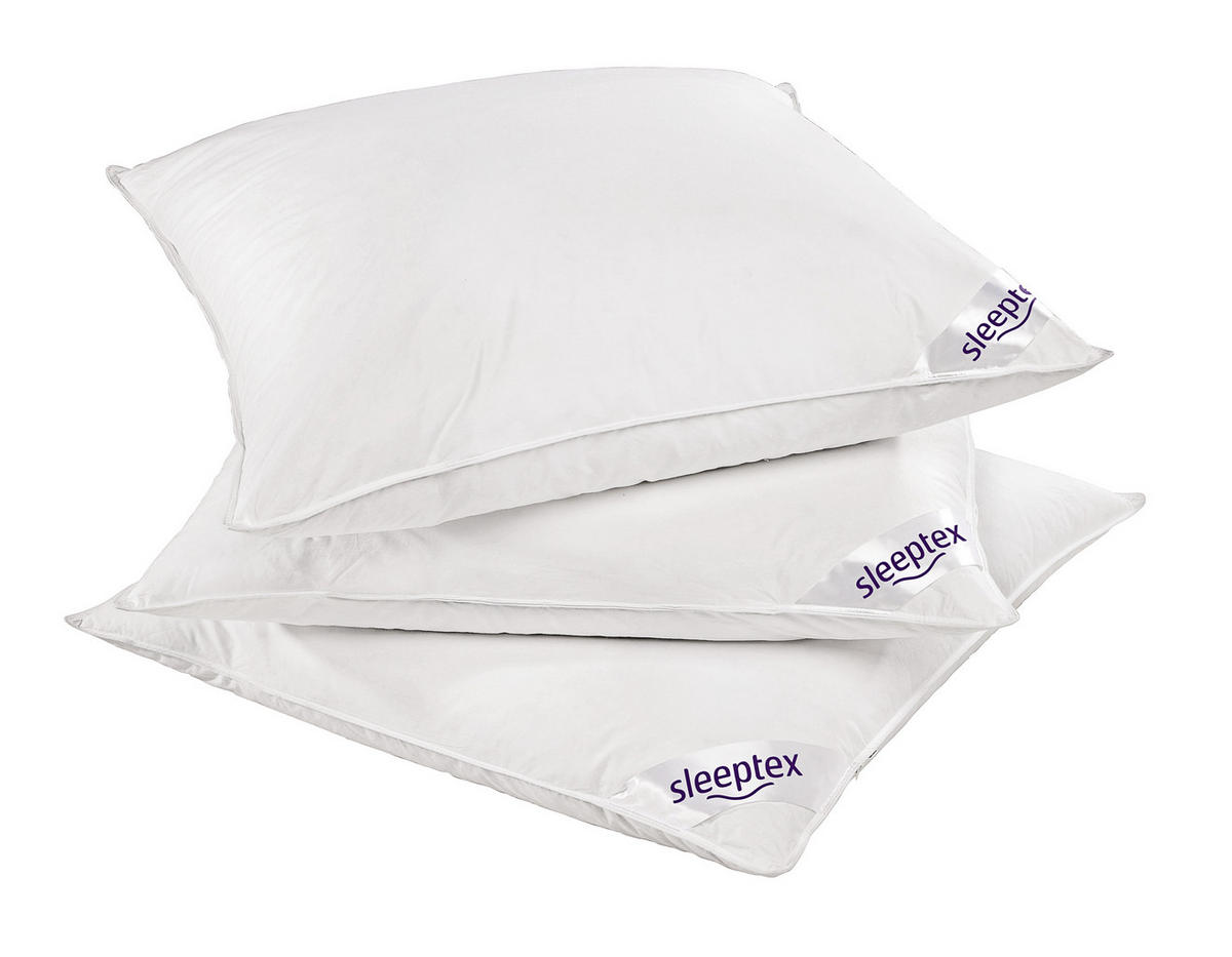 3-KAMMER-KISSEN  Grönland  80/80 cm       - Weiß, Basics, Textil (80/80cm) - Sleeptex
