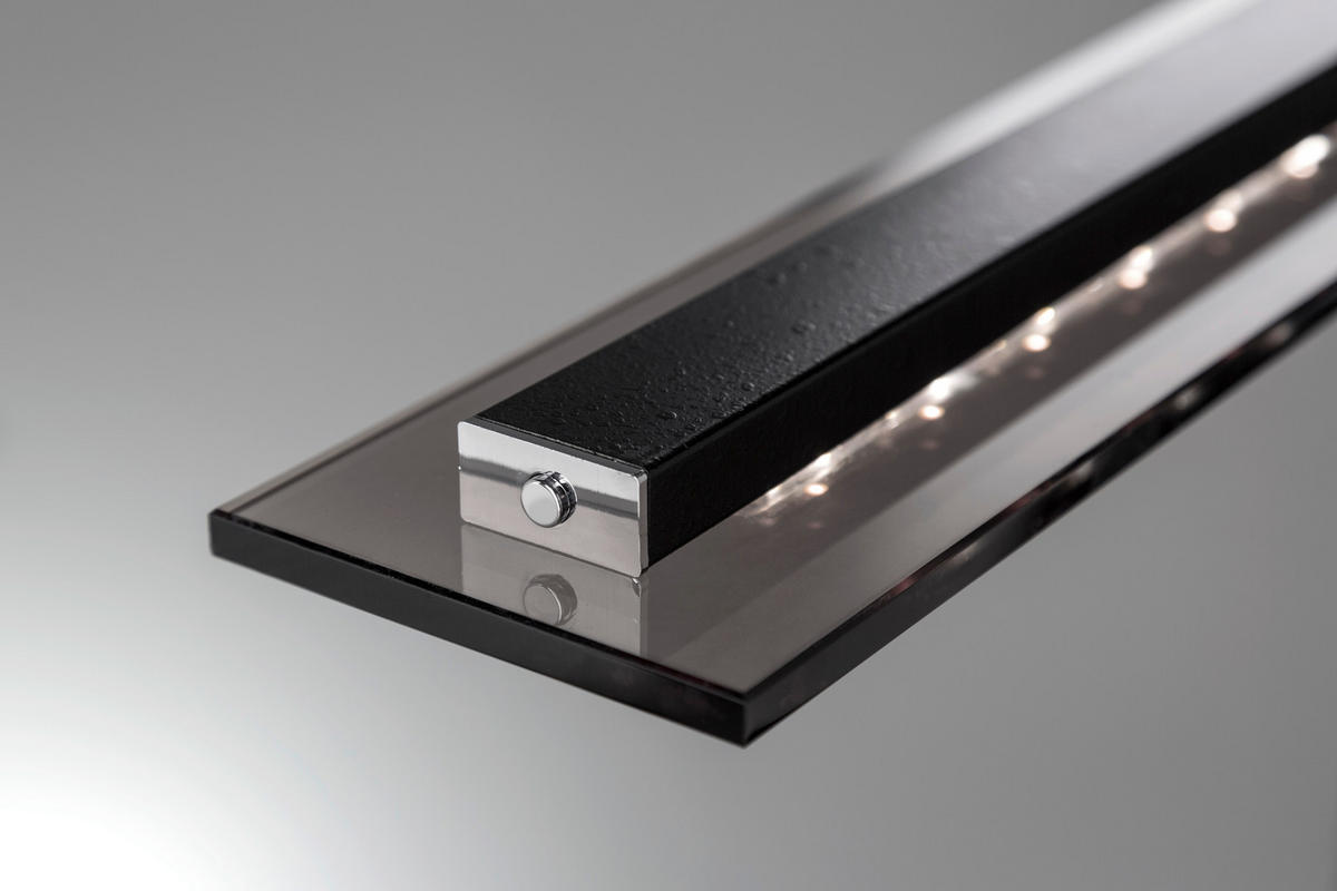 LED-HÄNGELEUCHTE 88/9/80-150 cm  - Chromfarben/Schwarz, Trend, Glas/Metall (88/9/80-150cm)