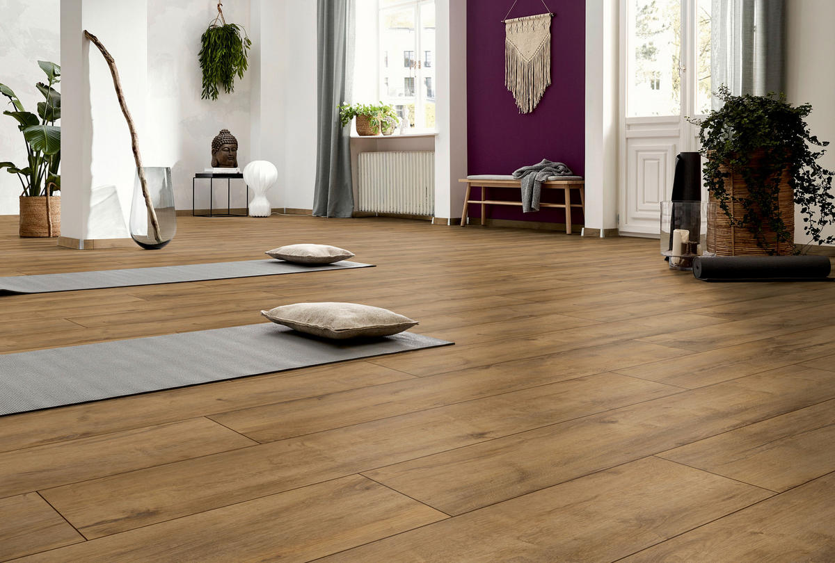 LAMINATBODEN Superior Advanced plus  - Eichefarben, KONVENTIONELL, Holz (138.0/24.4/0.8cm)