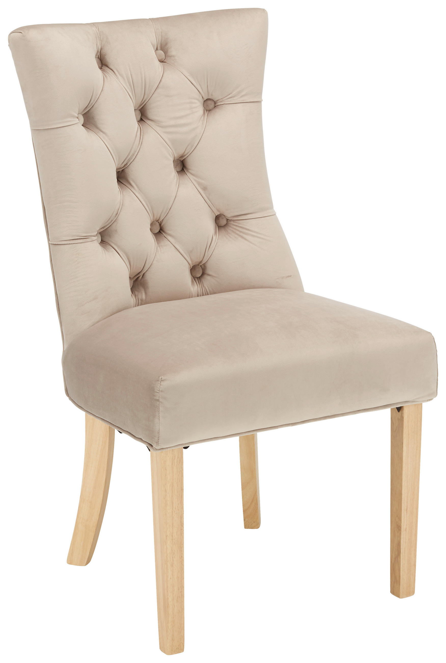 STOL stål sammet  - taupe/naturfärgad, Lifestyle, metall/trä (55/97/64cm) - Hom`in