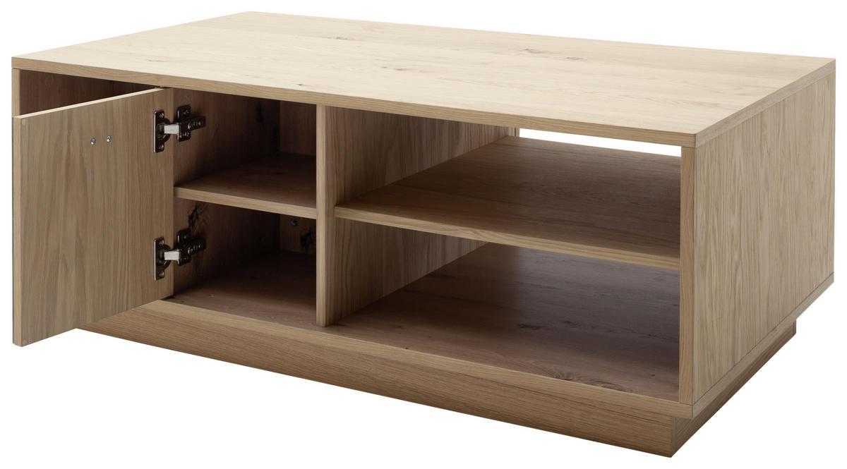 SOFFBORD i glas, trämaterial 115/65/44 cm  - ek Bianco/antracit, Design, metall/trämaterial (115/65/44cm) - MID.YOU