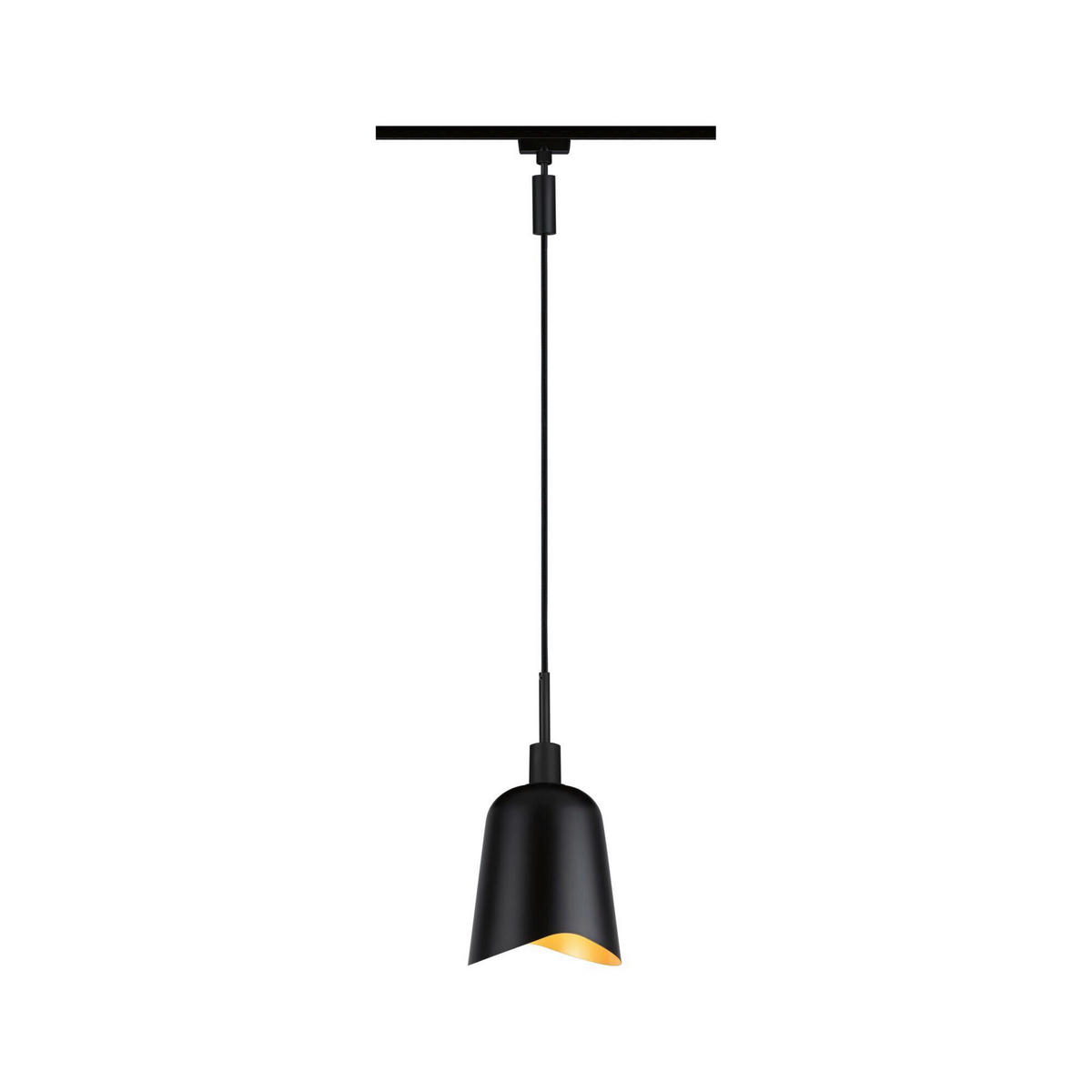 SCHIENENSYSTEM-LEUCHTENSCHIRM 14,4/17 cm   - Schwarz, Basics, Metall (14,4/17cm) - Paulmann