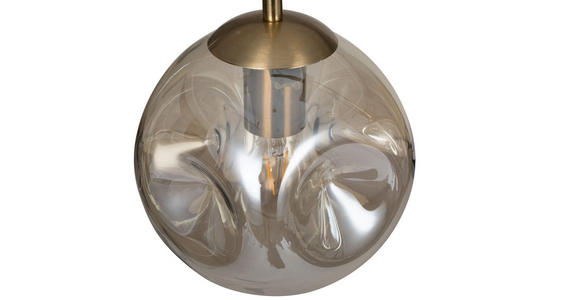 HÄNGELEUCHTE 76/20/150 cm - Champagner, Design, Glas/Metall (76/20/150cm) - Dieter Knoll