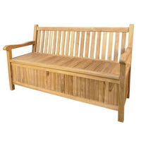 BANCĂ DE GRĂDINĂ in culoare lemn tec  - culoare lemn tec, Natur, lemn (155/70/91cm) - Ambia Garden