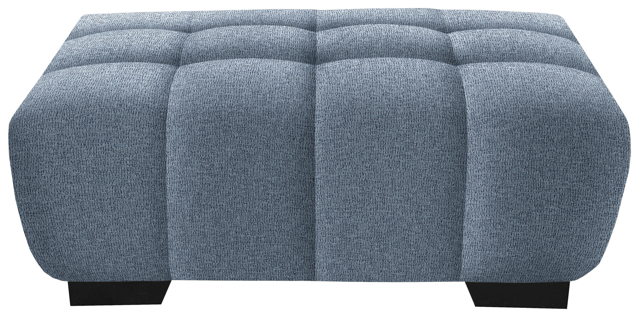 HOCKER in Textil Blau  - Blau/Schwarz, Konventionell, Textil/Metall (106/40/72cm) - Hom`in