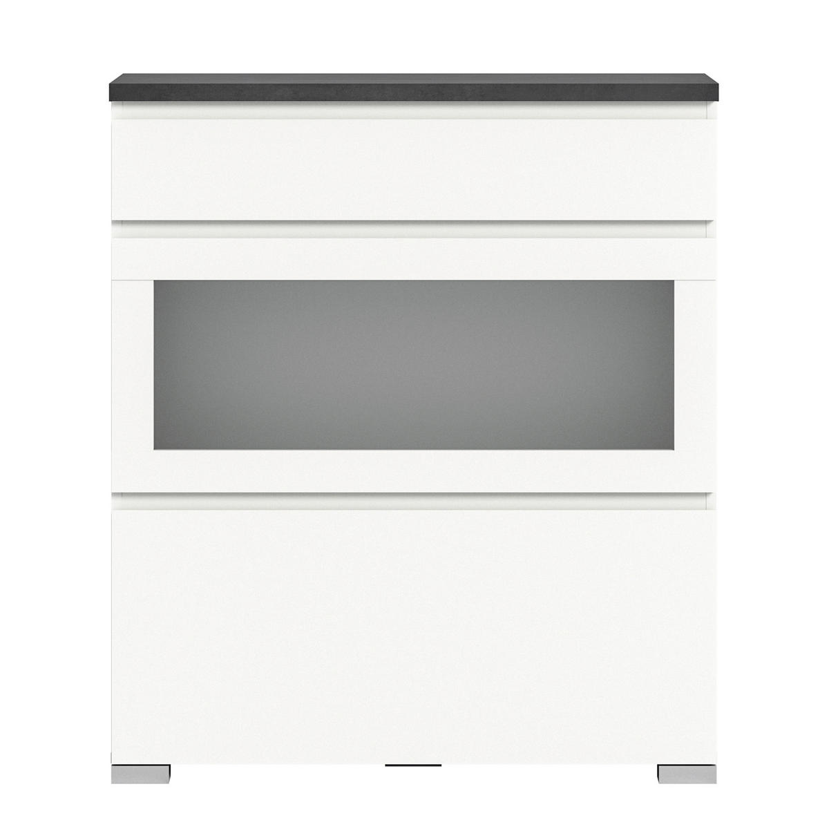 SCHUHSCHRANK  in 95/109/27 cm  - Silberfarben/Weiß, MODERN (95/109/27cm)