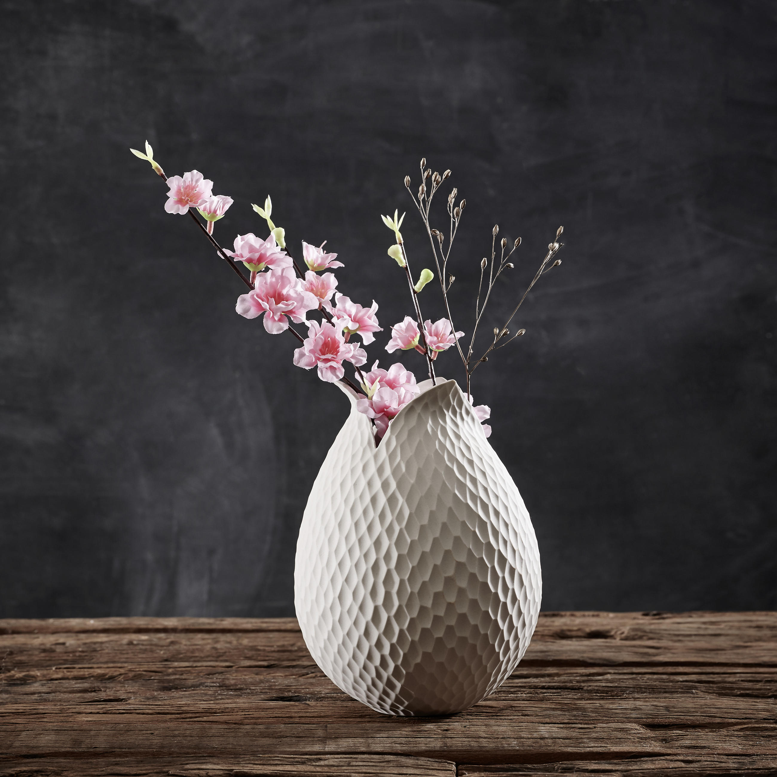 VASE  - Creme, Basics, Keramik (22cm) - ASA