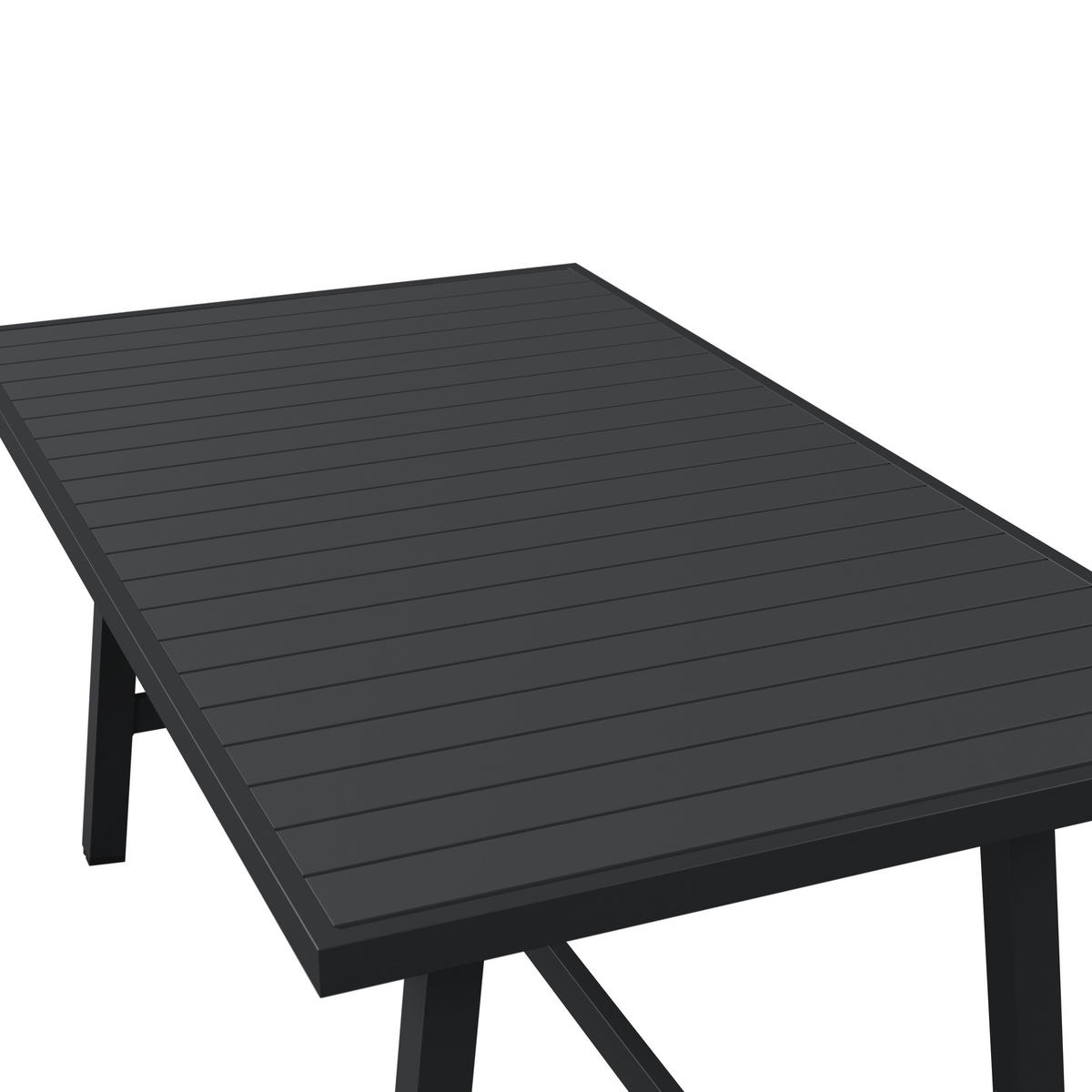 GARTENTISCHGRUPPE  - Anthrazit/Grau, MODERN, Textil/Metall (162/73/90cm) - Ambia Garden