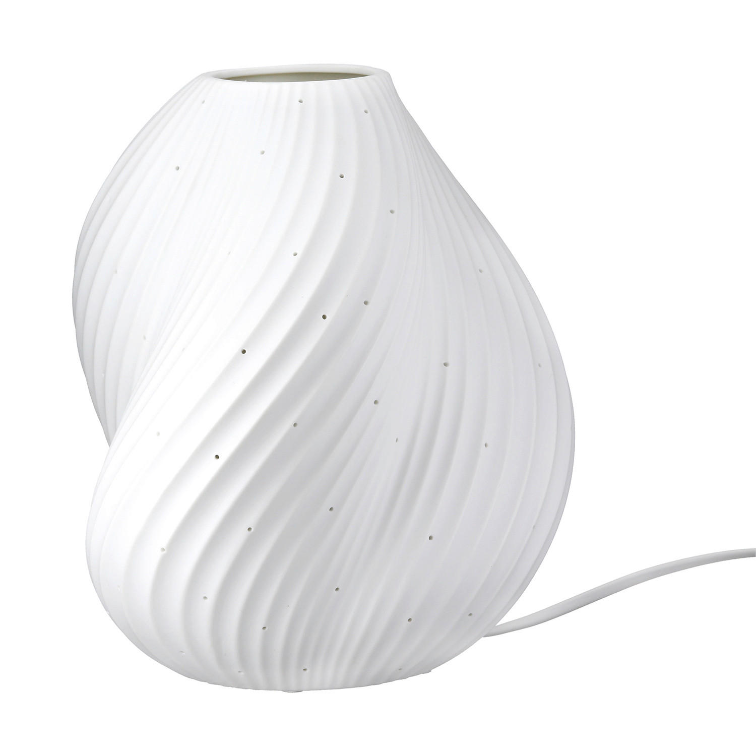 TISCHLEUCHTE Swing   - Weiß, Basics, Keramik (20/23/20cm)