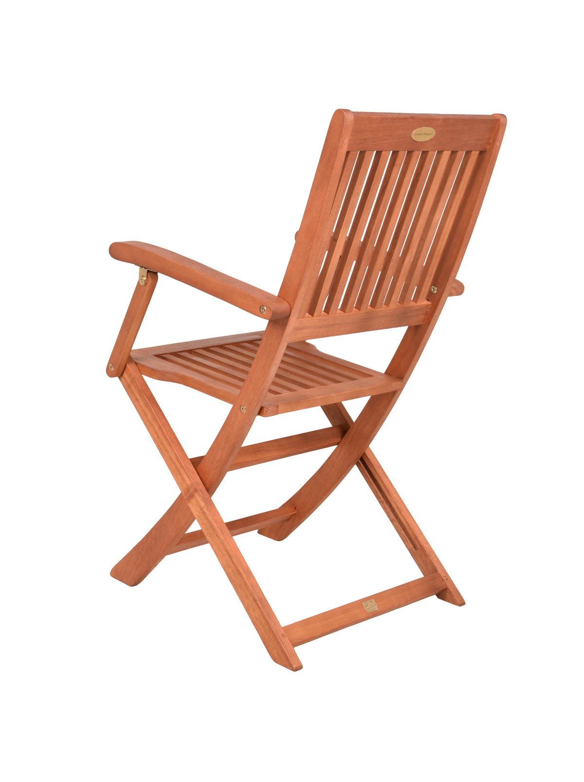 GARTENKLAPPSTUHL-SET Eukalyptusholz Braun  - Braun, MODERN, Holz (51/90/56cm) - Gardenson