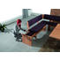ECKBANKGRUPPE Lederlook Kernbuche furniert Buchefarben - Buchefarben, Design, Holz/Textil (150/190cm) - Novel