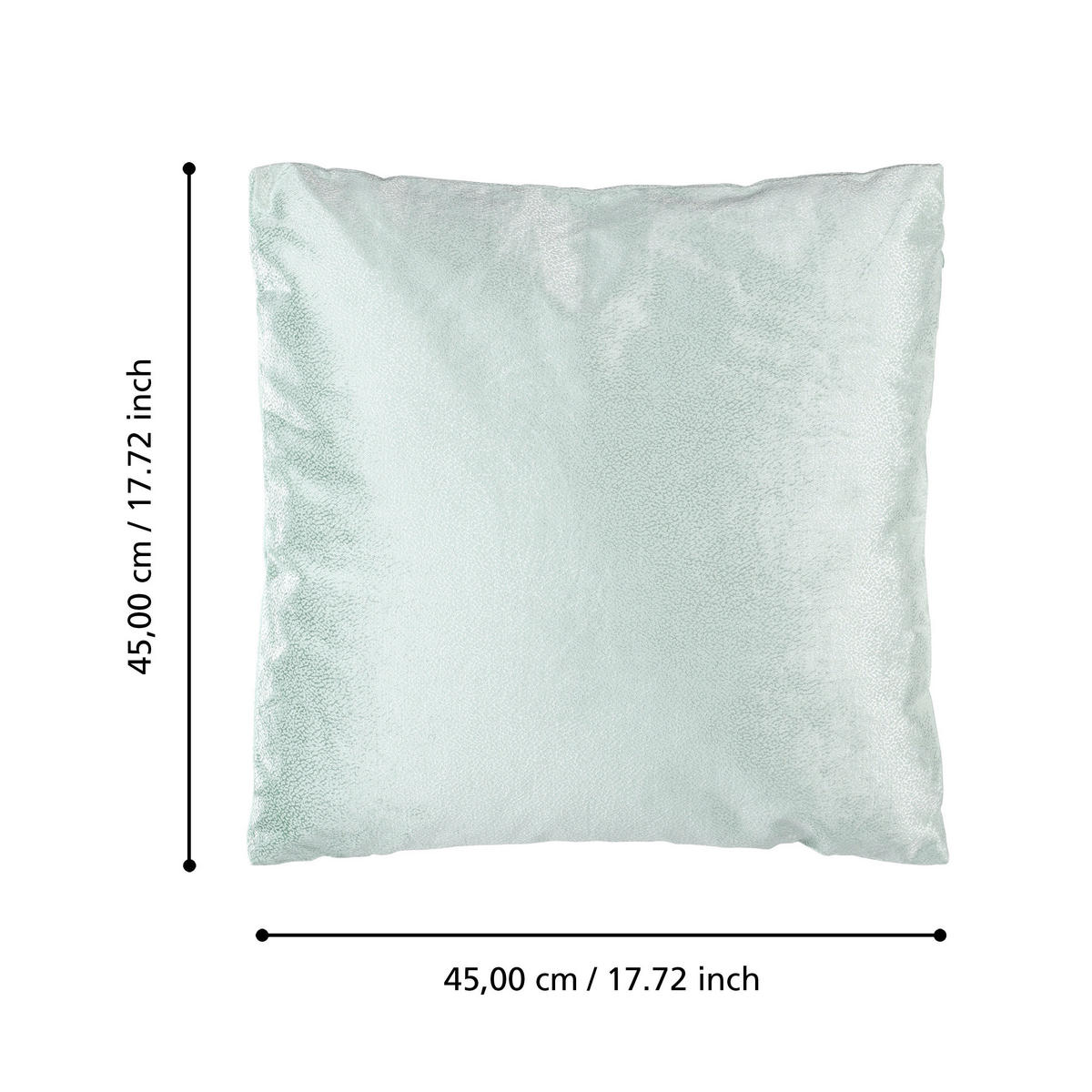 ZIERKISSEN  45/45 cm   - Mintgrün, Design, Textil (45/45cm) - Eglo